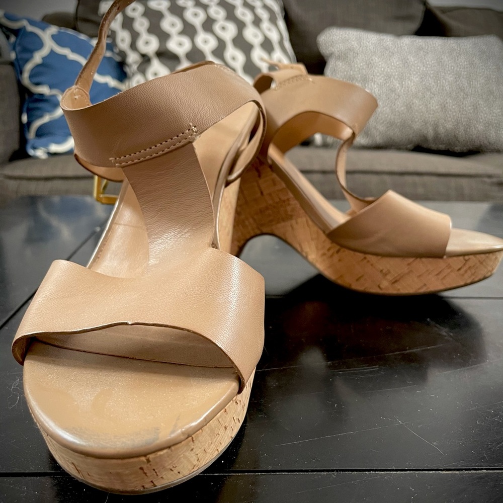 Franco Sarto Nude Sandals